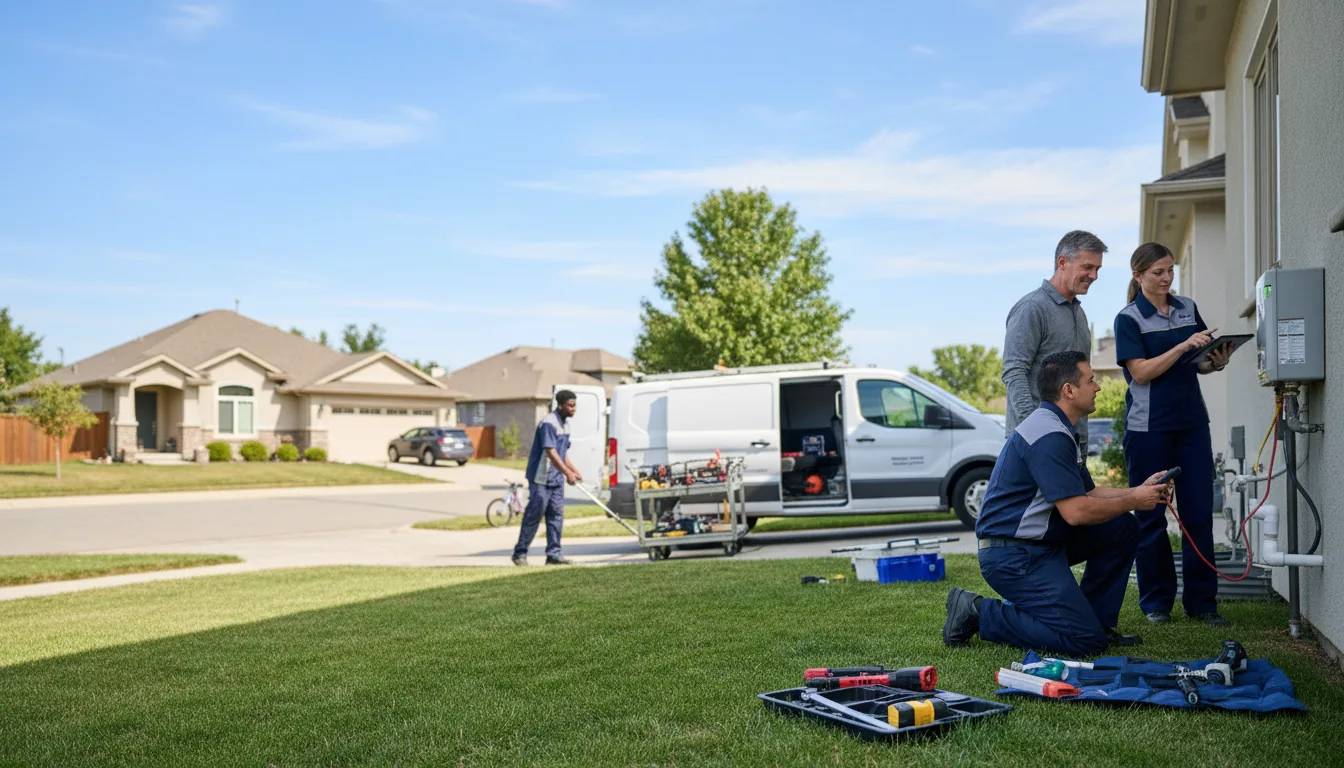 Tankless water heater service in Martin, SD